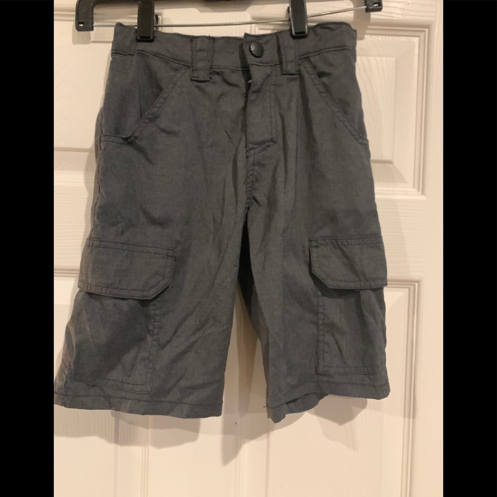 Boys gray polyester shorts size 8